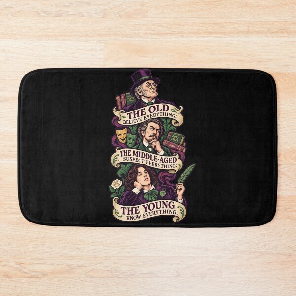 Item preview, Oscar Wilde Three Ages of Certainty Quote designed and sold by Fenay Designs.