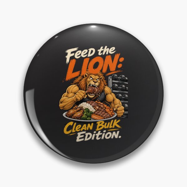 Artikelvorschau, Feed The Lion Clean Bulk Edition Gym Nutrition Art entworfen und verkauft von Bennie Singh.