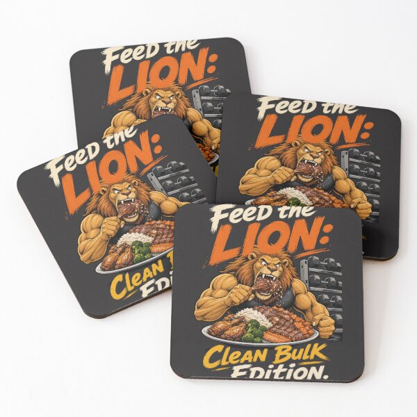 Item preview, Feed The Lion Clean Bulk Edition Gym Nutrition Art designed and sold by Bennie Singh.