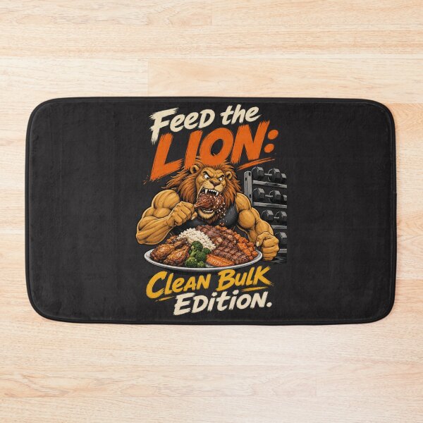 Item preview, Feed The Lion Clean Bulk Edition Gym Nutrition Art designed and sold by Bennie Singh.