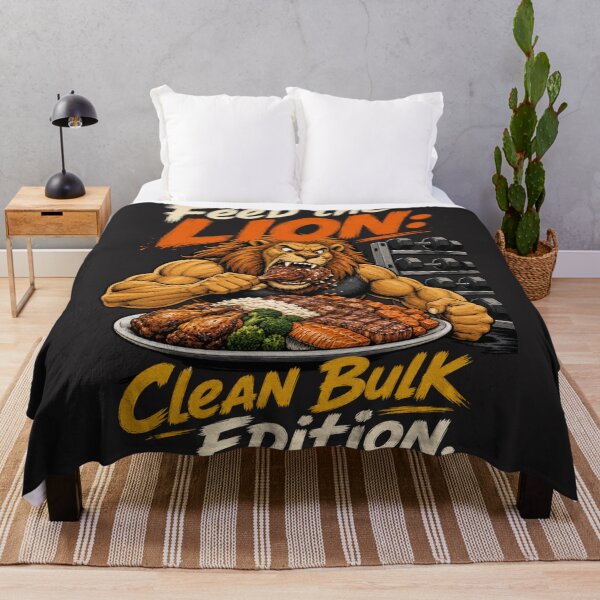 Item preview, Feed The Lion Clean Bulk Edition Gym Nutrition Art designed and sold by Bennie Singh.