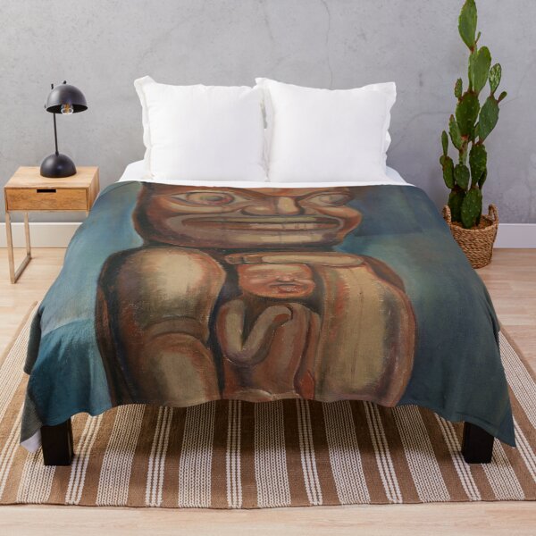 Item preview, Totem Mother, Kitwancool Canadian First Nations Gitxsan village, British Columba landscape painting by Emily Carr designed and sold by Jéanpaul Ferro.