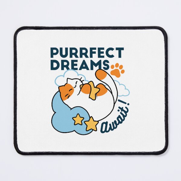 Item preview, Purrfect Dreams Await – Cute Sleeping Cat Dreamy designed and sold by FlinArt.