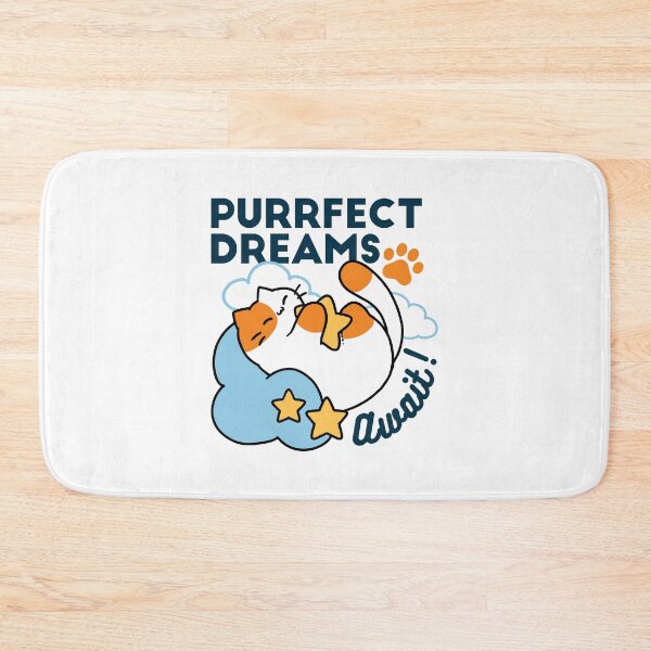 Item preview, Purrfect Dreams Await – Cute Sleeping Cat Dreamy designed and sold by FlinArt.