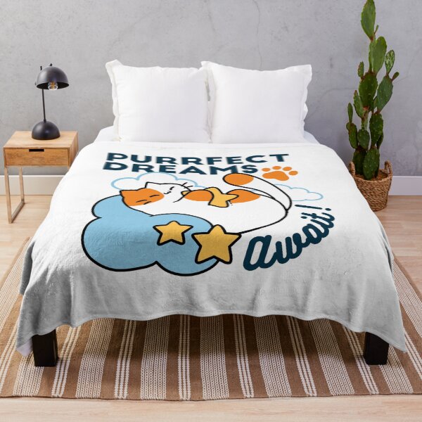 Item preview, Purrfect Dreams Await – Cute Sleeping Cat Dreamy designed and sold by FlinArt.