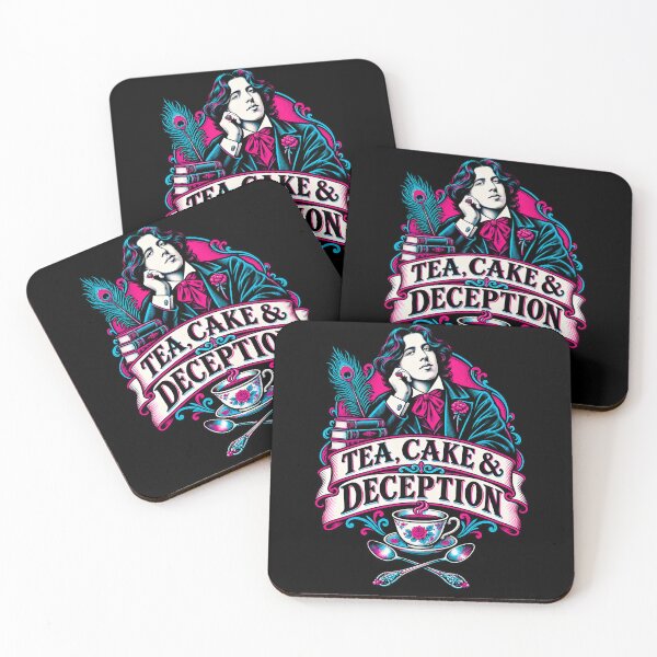 Item preview, Oscar Wilde Tea Cake and Deception Neon Crest designed and sold by Fenay Designs.