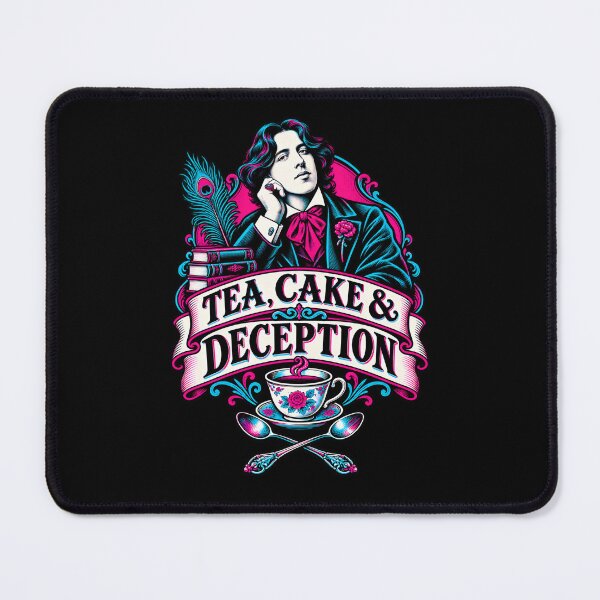 Item preview, Oscar Wilde Tea Cake and Deception Neon Crest designed and sold by Fenay Designs.