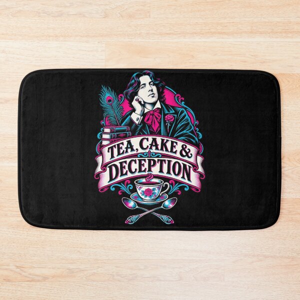 Item preview, Oscar Wilde Tea Cake and Deception Neon Crest designed and sold by Fenay Designs.