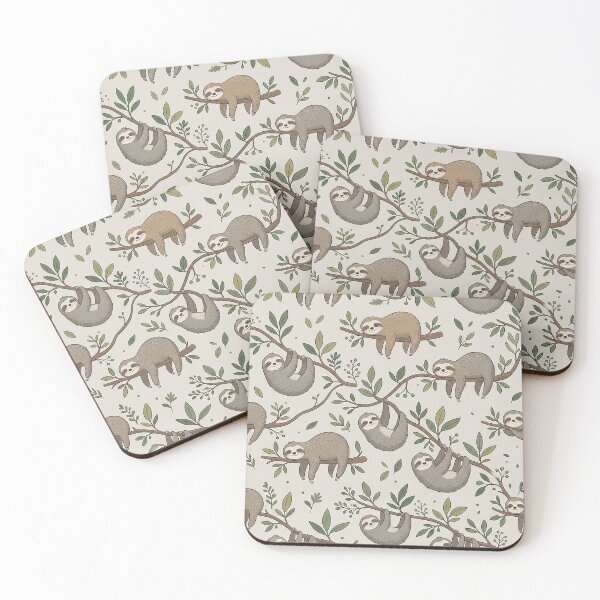 Item preview, sloth hanging seamless pattern by Why designed and sold by tampansgang.