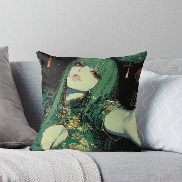 Item preview, Green-Haired Anime Character designed and sold by gloriacorear.