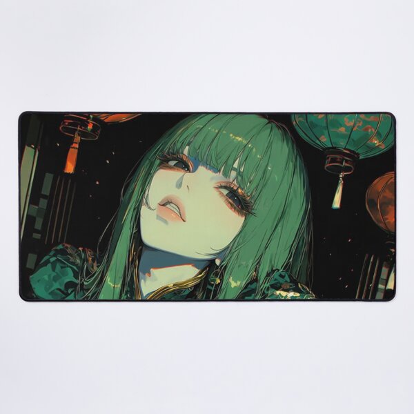 Item preview, Green-Haired Anime Character designed and sold by gloriacorear.