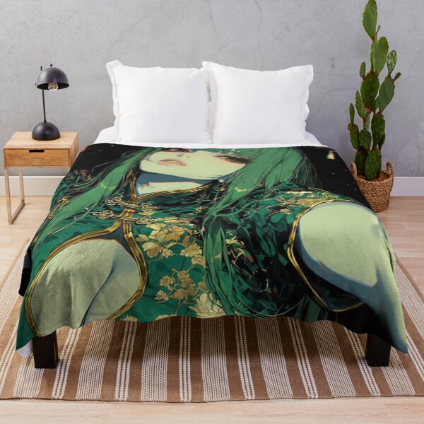 Item preview, Green-Haired Anime Character designed and sold by gloriacorear.