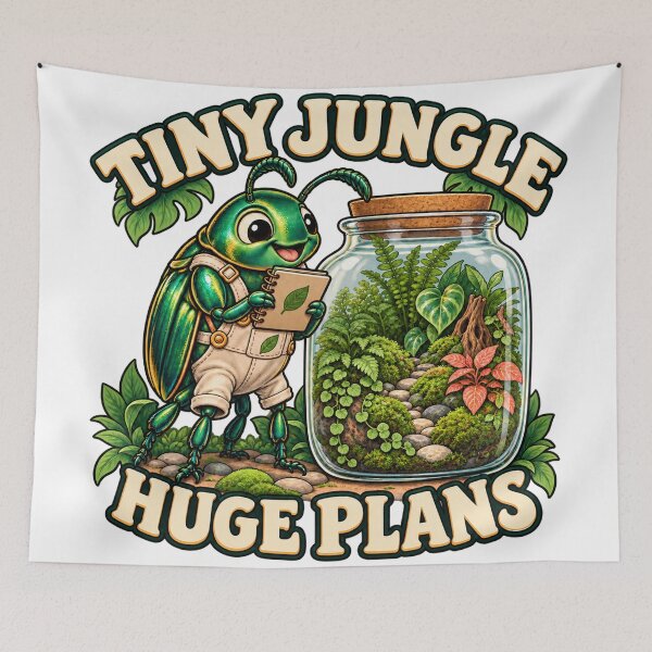 Item preview, Terrarium Beetle Tiny Jungle Huge Plans designed and sold by SAS-Designer.