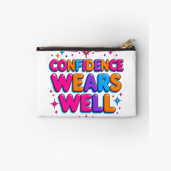 Item preview, Confidence Wears Well. Bold Colorful Empowerment Typography designed and sold by Aarvya Fashion Club ( A.F.C ).