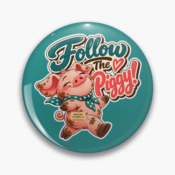 Item preview, FOLLOW THE PIGGY! BY NAGGINGSTICKERSCO. ROLL LIKE A PIG! COLLECTION | GREEN Edition | No.01 designed and sold by LaMaisonOfMY.