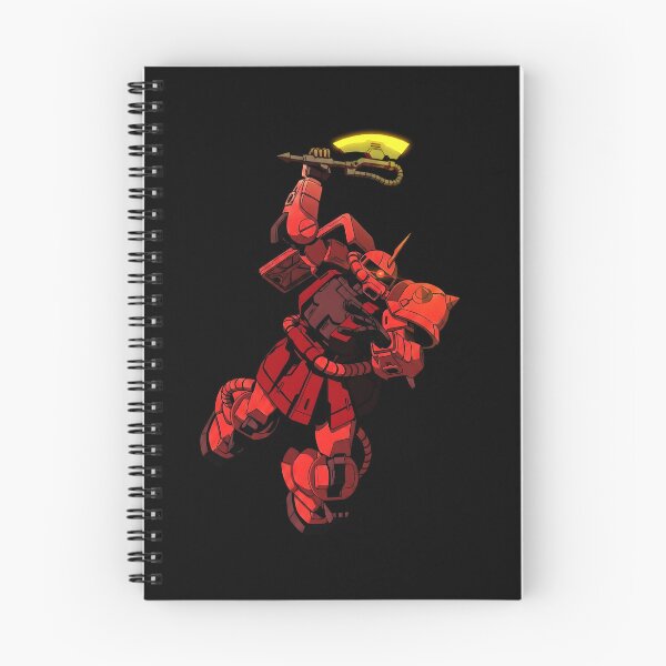 Item preview, MS-06S Char's Zaku II gundam action pose digital art illustration designed and sold by sabartgunpla.