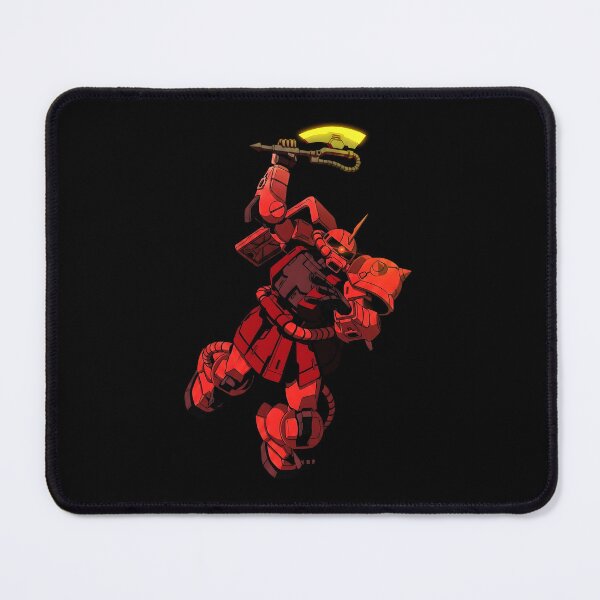 Item preview, MS-06S Char's Zaku II gundam action pose digital art illustration designed and sold by sabartgunpla.
