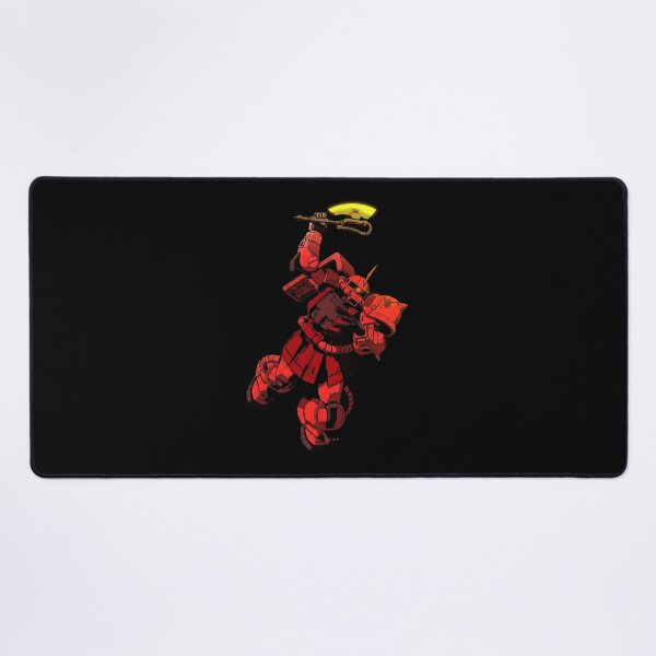 Item preview, MS-06S Char's Zaku II gundam action pose digital art illustration designed and sold by sabartgunpla.