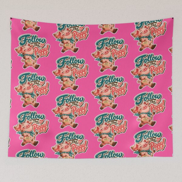 Item preview, FOLLOW THE PIGGY! BY NAGGINGSTICKERSCO. ROLL LIKE A PIG! COLLECTION | ELECTRIC PINK Edition | No.01 designed and sold by LaMaisonOfMY.