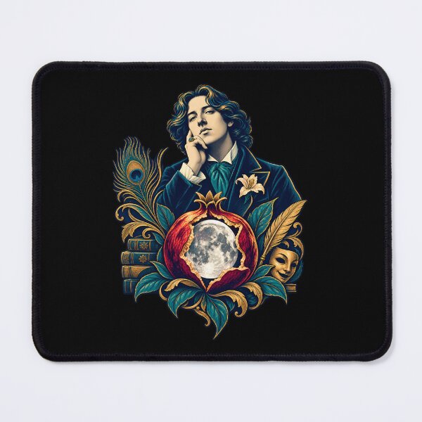 Item preview, Oscar Wilde Moonlit Pomegranate Literary Emblem designed and sold by Fenay Designs.