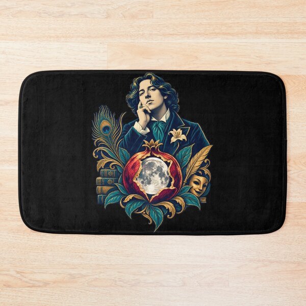 Item preview, Oscar Wilde Moonlit Pomegranate Literary Emblem designed and sold by Fenay Designs.