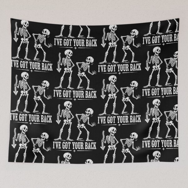Item preview, I've Got Your Back Skeleton Halloween Humor designed and sold by OddPopARt.