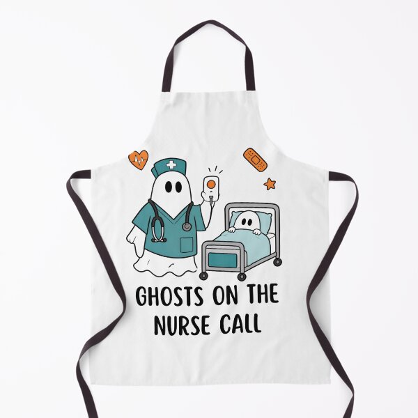 Item preview,  Ghosts On The Nurse Call – Funny Halloween Nurse designed and sold by BachoOffBit.