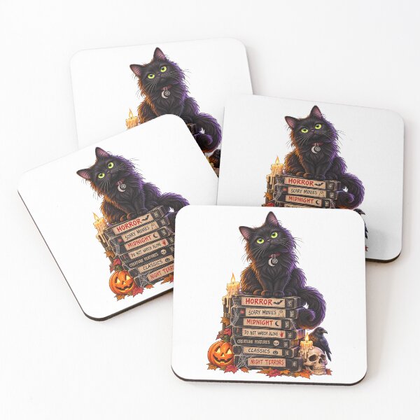 Item preview, Horror VHS Familiar – Black Cat Movie Night designed and sold by The Cutting Room.