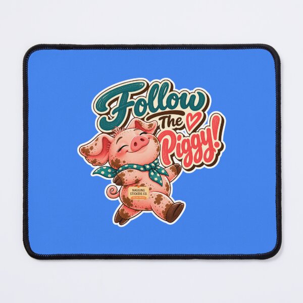 Item preview, FOLLOW THE PIGGY! BY NAGGINGSTICKERSCO. ROLL LIKE A PIG! COLLECTION | ELECTRIC BLUE Edition | No.01 designed and sold by LaMaisonOfMY.