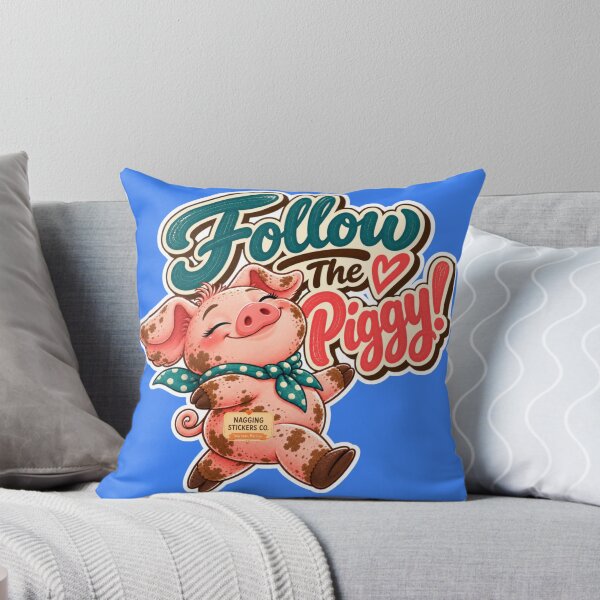 Item preview, FOLLOW THE PIGGY! BY NAGGINGSTICKERSCO. ROLL LIKE A PIG! COLLECTION | ELECTRIC BLUE Edition | No.01 designed and sold by LaMaisonOfMY.