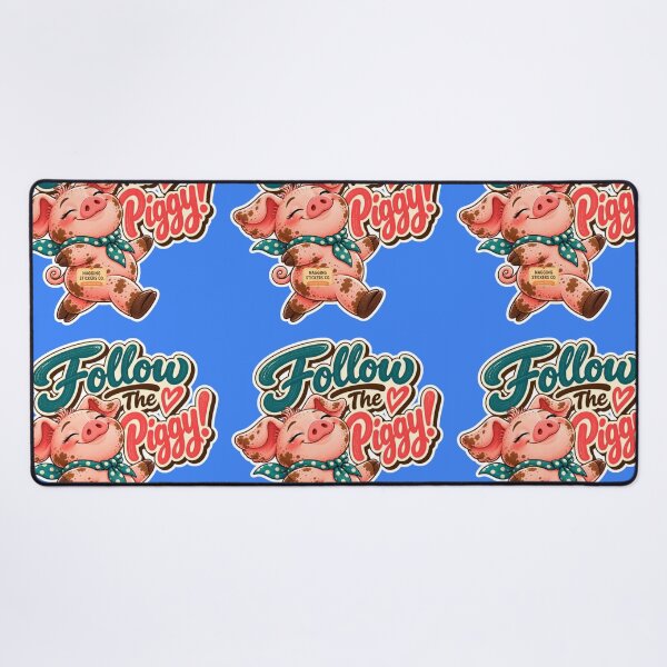 Item preview, FOLLOW THE PIGGY! BY NAGGINGSTICKERSCO. ROLL LIKE A PIG! COLLECTION | ELECTRIC BLUE Edition | No.01 designed and sold by LaMaisonOfMY.