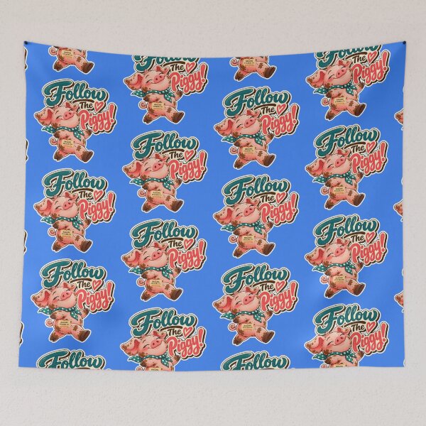 Item preview, FOLLOW THE PIGGY! BY NAGGINGSTICKERSCO. ROLL LIKE A PIG! COLLECTION | ELECTRIC BLUE Edition | No.01 designed and sold by LaMaisonOfMY.
