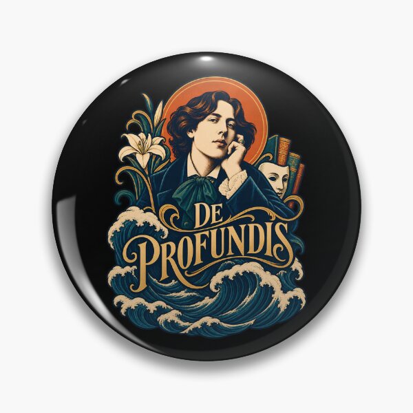 Item preview, Oscar Wilde De Profundis Portrait Above Wild Waves designed and sold by Fenay Designs.