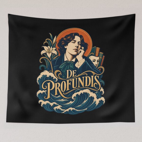 Item preview, Oscar Wilde De Profundis Portrait Above Wild Waves designed and sold by Fenay Designs.