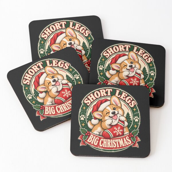 Item preview, Short Legs, Big Holiday Cheer — Christmas Corgi Illustration designed and sold by Crystal-Tree.