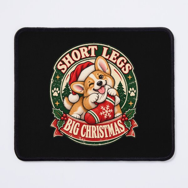 Item preview, Short Legs, Big Holiday Cheer — Christmas Corgi Illustration designed and sold by Crystal-Tree.