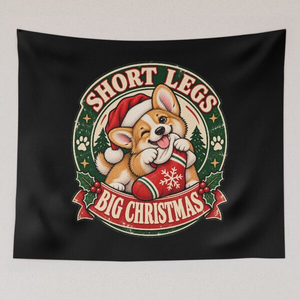 Item preview, Short Legs, Big Holiday Cheer — Christmas Corgi Illustration designed and sold by Crystal-Tree.