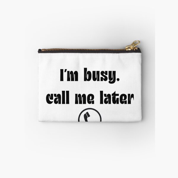 Artikelvorschau, Telefon-T-Shirt „Ich bin beschäftigt, rufen Sie mich später an“ entworfen und verkauft von Eshopss.