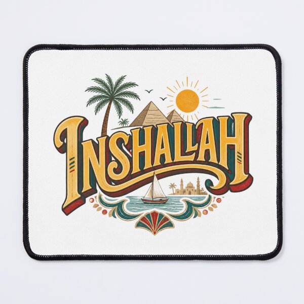Item preview, Inshallah Egyptian Arabic Phrase Middle Eastern Culture Sticker designed and sold by KaBaRen.
