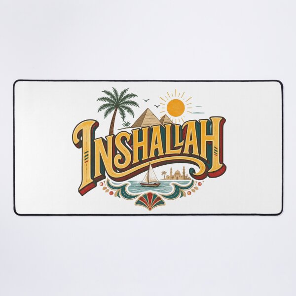 Item preview, Inshallah Egyptian Arabic Phrase Middle Eastern Culture Sticker designed and sold by KaBaRen.