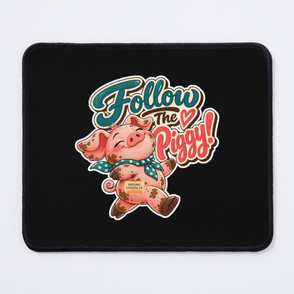 Item preview, FOLLOW THE PIGGY! BY NAGGINGSTICKERSCO. ROLL LIKE A PIG! COLLECTION | BLACK Edition | No.01 designed and sold by LaMaisonOfMY.
