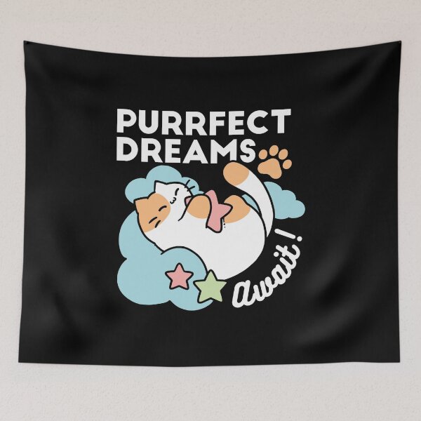 Item preview, Sleepy Cat Hugging Star – Purrfect Dreams Cute Cat Design designed and sold by FlinArt.