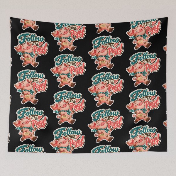 Item preview, FOLLOW THE PIGGY! BY NAGGINGSTICKERSCO. ROLL LIKE A PIG! COLLECTION | BLACK Edition | No.01 designed and sold by LaMaisonOfMY.