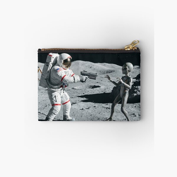 Item preview, NASA astronaut pulling gun on alien designed and sold by WiseBow.