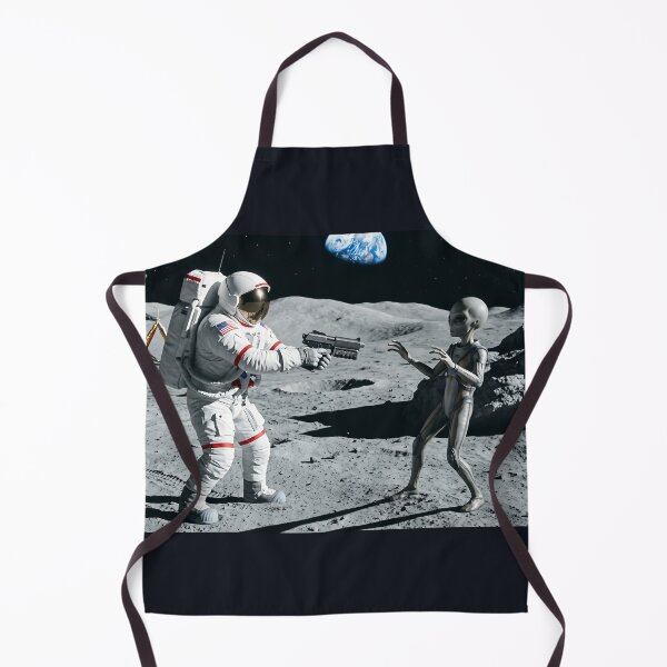 Item preview, NASA astronaut pulling gun on alien designed and sold by WiseBow.