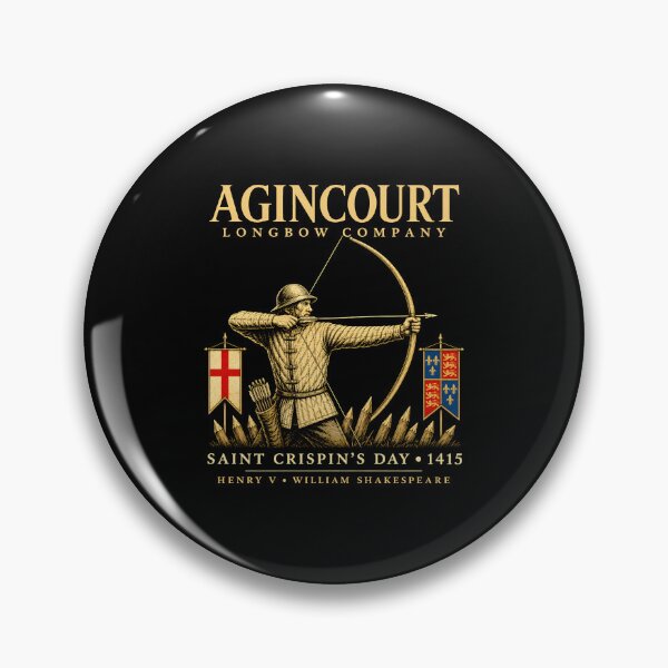 Item preview, Agincourt Longbow Archer Saint Crispin's Day 1415 designed and sold by ostenlee.