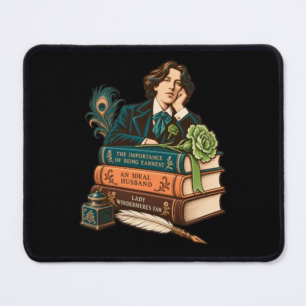 Item preview, Oscar Wilde Plays Stacked with Peacock and Quill designed and sold by Fenay Designs.