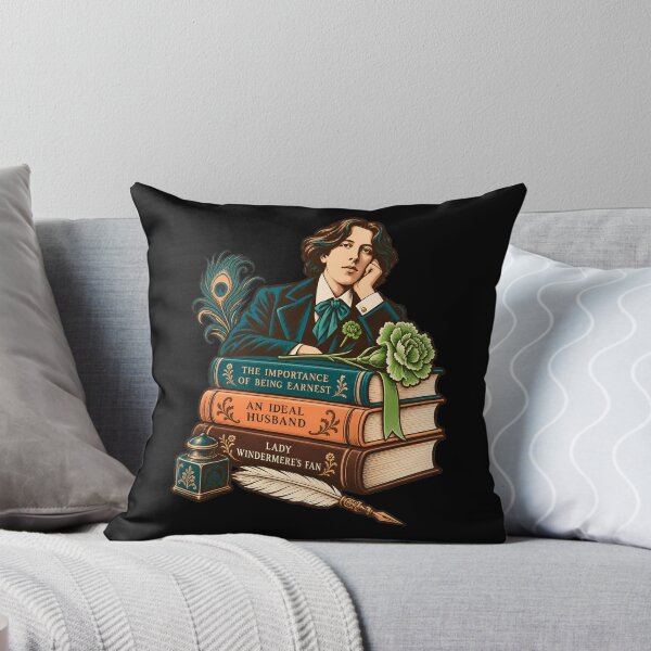Item preview, Oscar Wilde Plays Stacked with Peacock and Quill designed and sold by Fenay Designs.