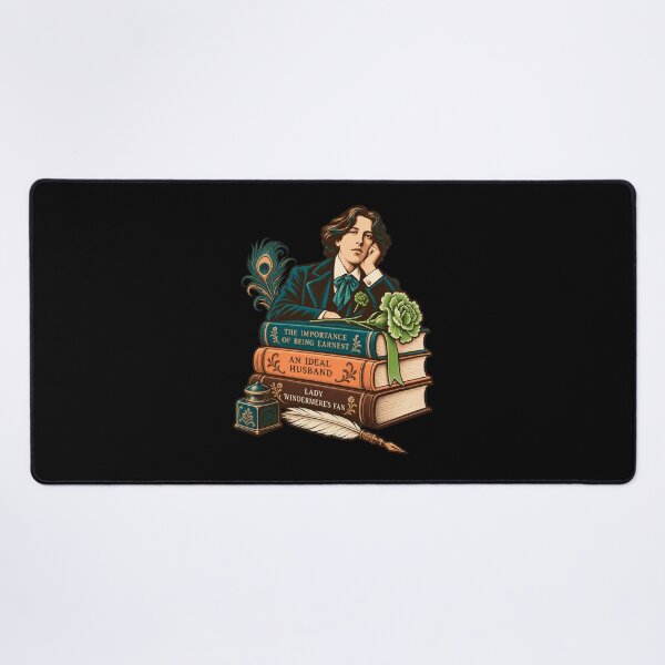 Item preview, Oscar Wilde Plays Stacked with Peacock and Quill designed and sold by Fenay Designs.