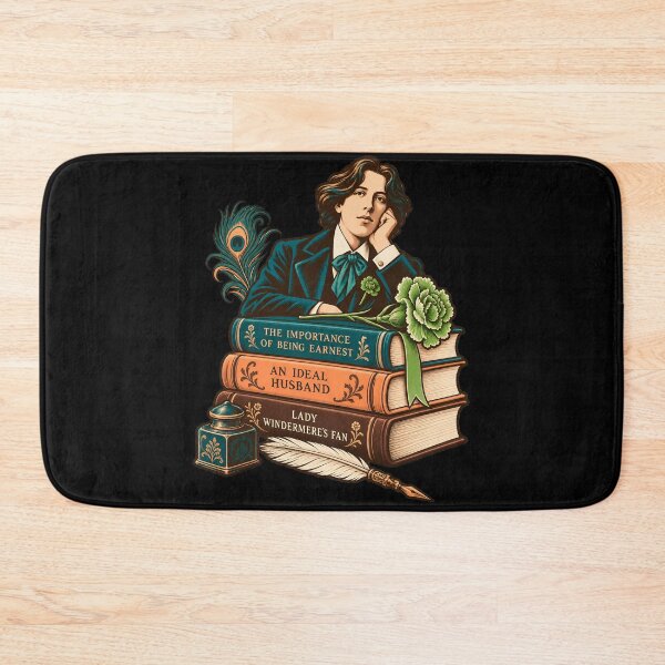 Item preview, Oscar Wilde Plays Stacked with Peacock and Quill designed and sold by Fenay Designs.
